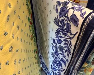 Collection of Vintage Decorative Fabric Remnants and Valances third image