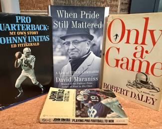 Vintage Football Books: Johnny Unitas & Vince Lombardi Biographies