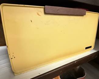 Vintage Yellow Metal Bread Box