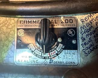 Seal Inc. Junior Fotoflat Dry Mounting Press
