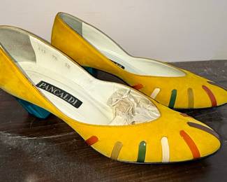 Pancaldi Multi-Color Suede Pumps