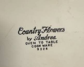 Andrea by Sadek Country Flowers Casserole Dish 9226