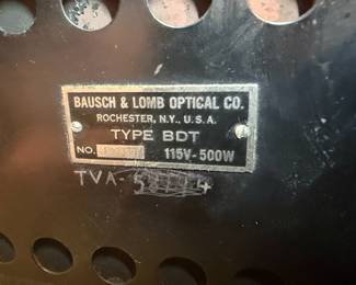 Bausch & Lomb Type BDT Balopticon Projector