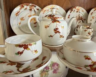 Kutani Style Porcelain Tea Set