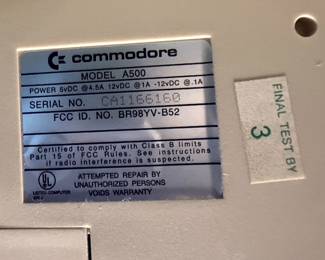 Commodore Amiga 500 Computer and 1084S Monitor