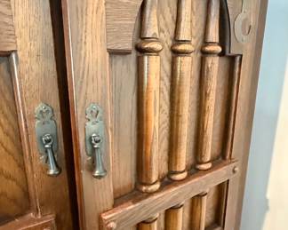 Oak Bookcase Hutch