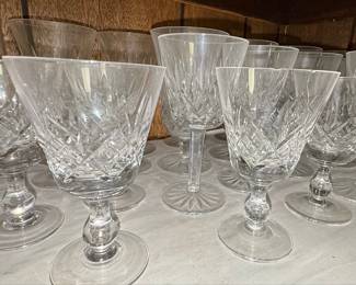 Stuart Crystal Glengarry Pattern Wine Goblets Style