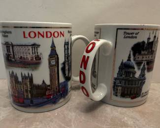 Lambert Souvenirs London Landmarks Porcelain Mugs