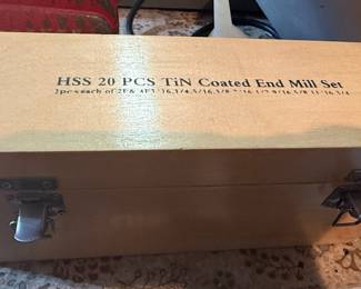 Harbor Freight 20-Piece TiN Coated End Mill Set