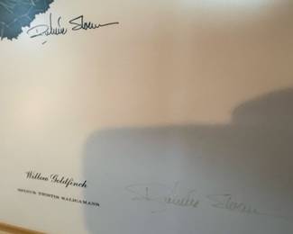 Richard Sloan Willow Goldfinch Signed Print