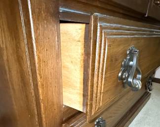Colonial Revival Armoire and Nightstand Set