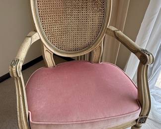 Henredon French Provincial Cane Back Armchair