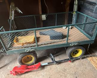 Heavy Duty Garden Dump Cart Style Trailer