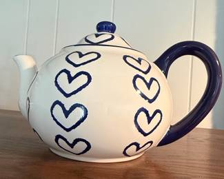 Two Bears Pottery Loving Hearts Teapot