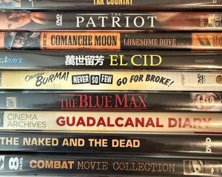 Assorted Classic Western & War Movie DVD Collection