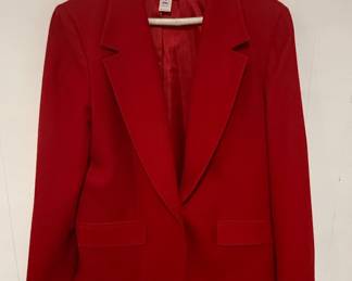 Pendleton Red Virgin Wool Blazer