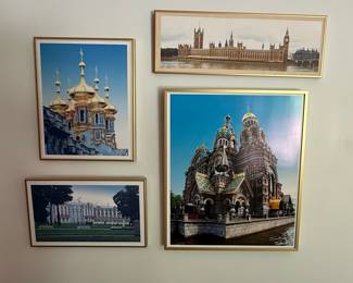 Set of 4 European Landmark Prints