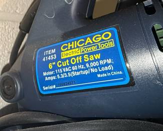 Chicago Electric Power Tools 6-Inch Cut Off Saw