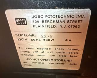 Jobo CPA 2 Film Processor with Lift