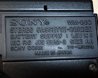 Sony Walkman Professional WM-D6C Cassette Recorder