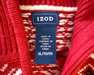 Collection of Izod Argyle & Fair Isle Quarter-Zip Sweaters