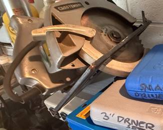 Craftsman 7 1/4" Circular Saw and Assorted Tool Cases