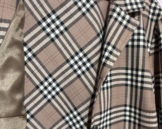 Pendleton Plaid Wool Jacket and Skirt Set
