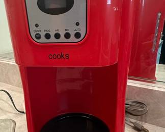 Cooks Red Programmable Coffee Maker