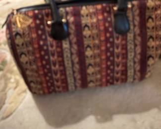 Gorgeous (bad Photo) Morris Moskowitz Carpet bag New Old STock