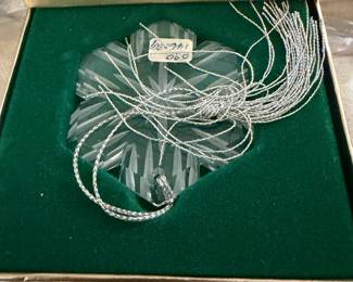 Lenox china Crystal snowflake ornament