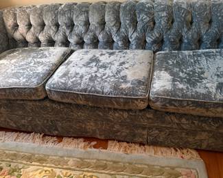 Vintage crushed velvet sofa Thomasville