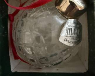 Atlantic crystal ball ornament