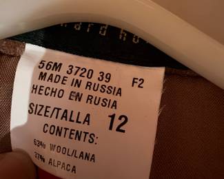 Russian made two piece suit