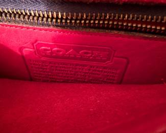 Red coach purse
