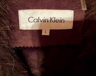 Calvin Klein Jacket with fur collar