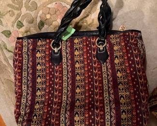 Morris Moskowitz carpet bag two sizes New Old Stock Gorgeous