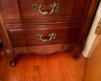 One of a pair of nightstands