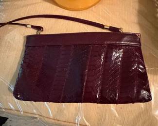 Eel skin handbag