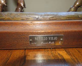 Frank Polk "Novillo Viejo" sculpture.