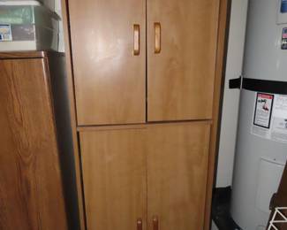 Garage storage cabinet.