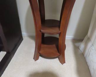 One of two matching end tables.