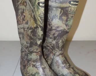 Hunting rain boots.