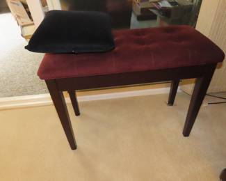 Piano stool/bench with storage.