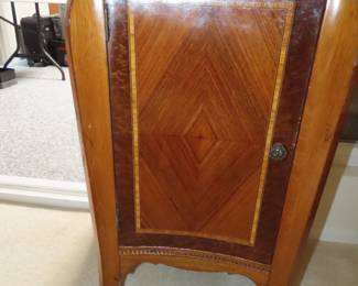 Marble top cupboard.