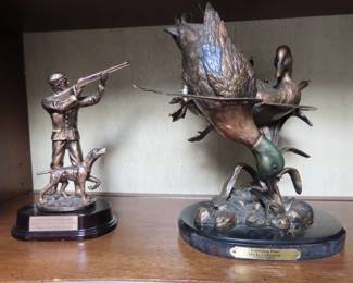 Marc Pierce "Dabbling Duo" Ducks Unlimited. Hunting trophy hunter with dog.