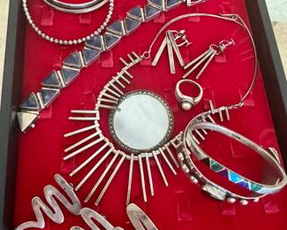 Sterling silver jewelry - vintage Mexico  