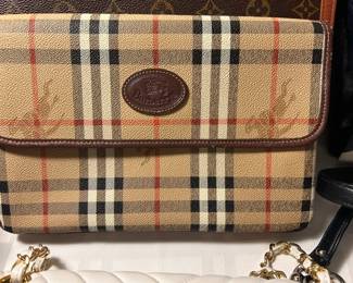 Burberry clutch.