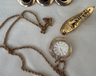 Bulova pendant watch +