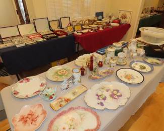 Hand painted porcelain collection.