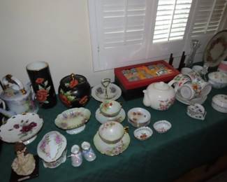 Hand painted porcelain collection.